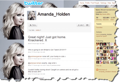 Amanda Holden on Twitter