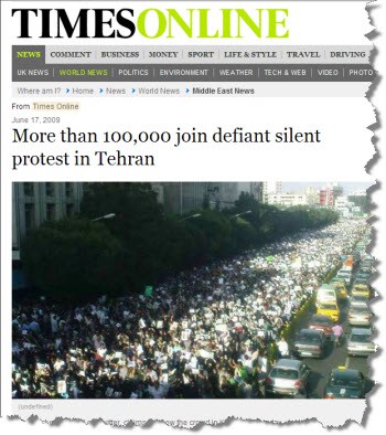 Protestors in Iran defy the internet clampdown