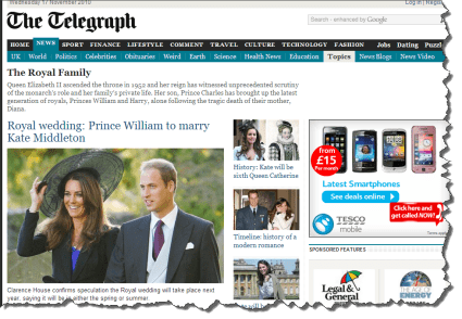 Prince William and Kate Middleton in the news