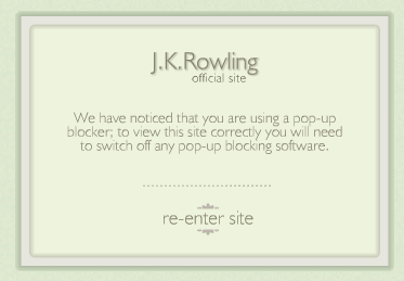 J K Rowling Website