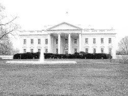 The White House pencil drawing - web page graphics