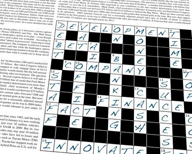 Business, Crossword Puzzle