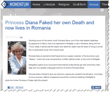 Did Princess Diana fake her own death?
