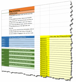 Blog Planning Tool