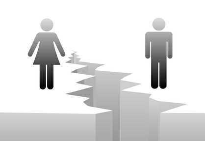 Depiction of gender gap