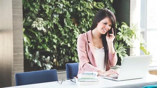 Woman working