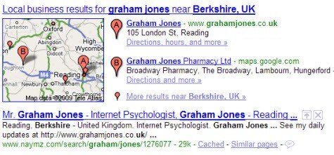 Google Map Graham Jones