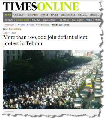Protestors in Iran defy the Internet clampdown