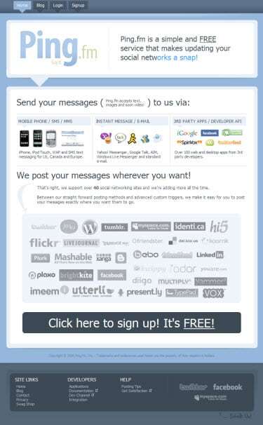 Using Ping.fm to organise your online social networking will save time