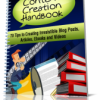 Content Creation Handbook Content Creation Book Cover