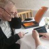 Social media’s role in helping older people stay connected Older person with computer