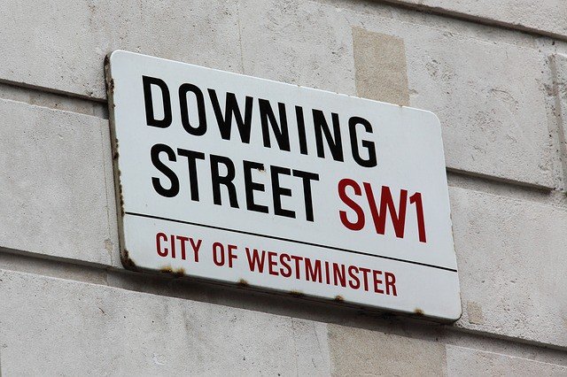 Downing Street road sign 