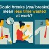Could a real break from work boost productivity? Infographic on productivity