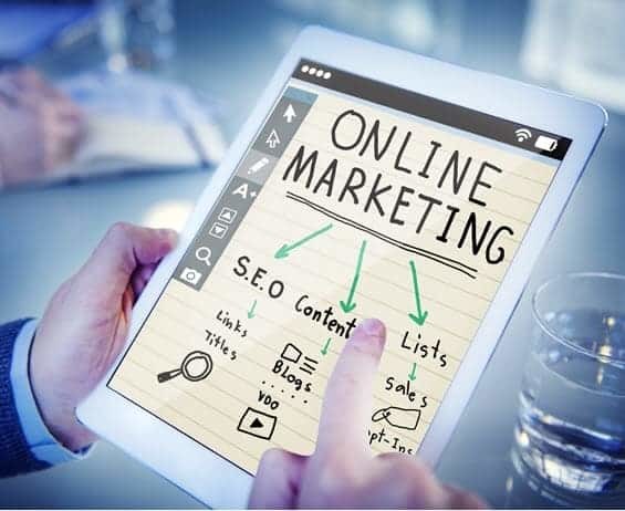Internet marketing concept