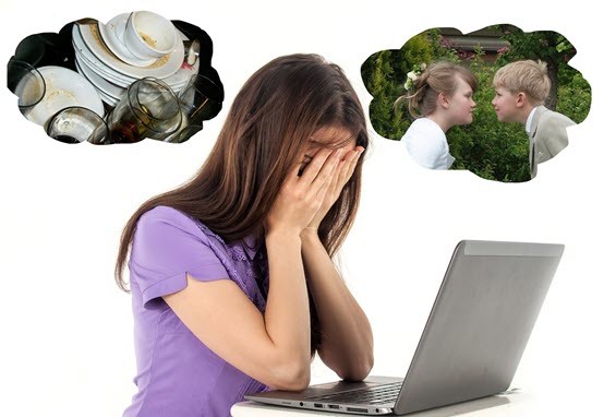 Internet stressing woman out
