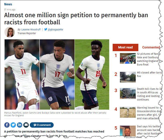 Why do people post racist abuse online? 1 Racist abuse online makes the news