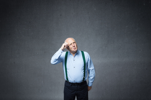 Man trying to remember